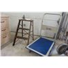 Image 1 : Fold Up Metal 2 - Step Stepper+ Collapsable Platform Dolly 