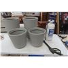 Image 1 : 4 Plastic Planters Largest 20x13 + Power 