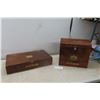 Image 1 : 2 Antinori Wood Chests Largest 13x11x14