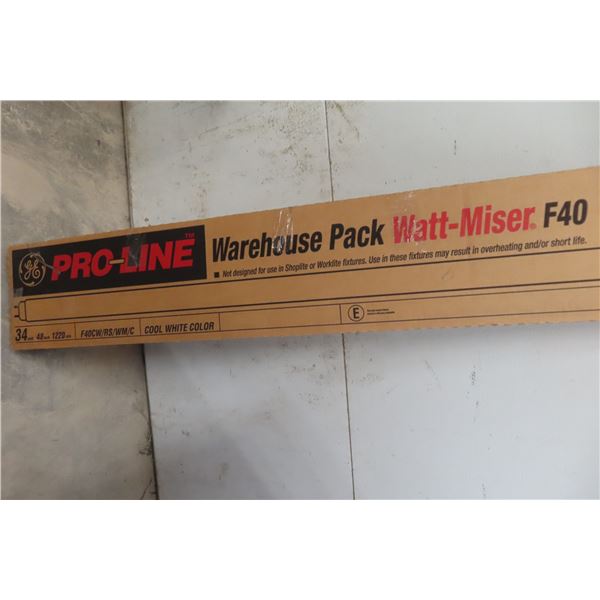 6 GE Flourescent T40 Lights 34 Watt 48"