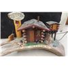 Image 2 : Rustic Log Cabin Lamp 22" High