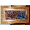 Image 2 : 3 Decorative Abstract Glass Wall Hangings, Largest 14x9