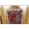 Image 3 : 3 Decorative Abstract Glass Wall Hangings, Largest 14x9