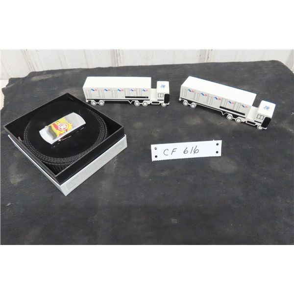 2 Atlas Van Lines 25 Years Service Trucks