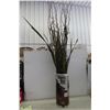 Image 1 : 18" Tall Vase with Curly Willows + More 