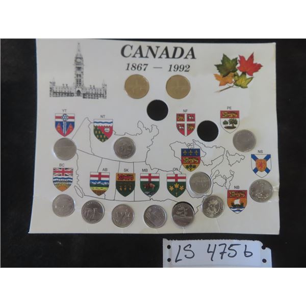 125 Aniversary of Canada Incomplete Coin Set