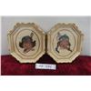 Image 1 : 2 PetitPoint Pictures in Frames 9x8