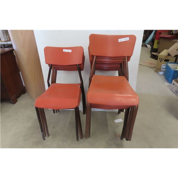 12 Matching Stacking Chairs 