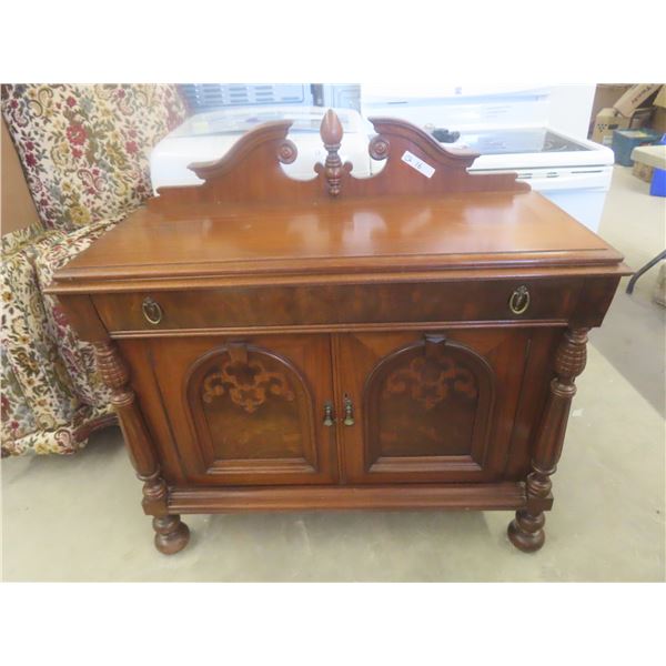 1920s Reitzels Walnut Server 42"x42"x18"