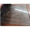 Image 5 : 2 Stepback End Tables with Detailed Oriental Carving Scene 22"x24"20"