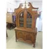 1920s Reitzels Walnut China Cabinet 78"x19"x43"- Gorgeous Cabinet
