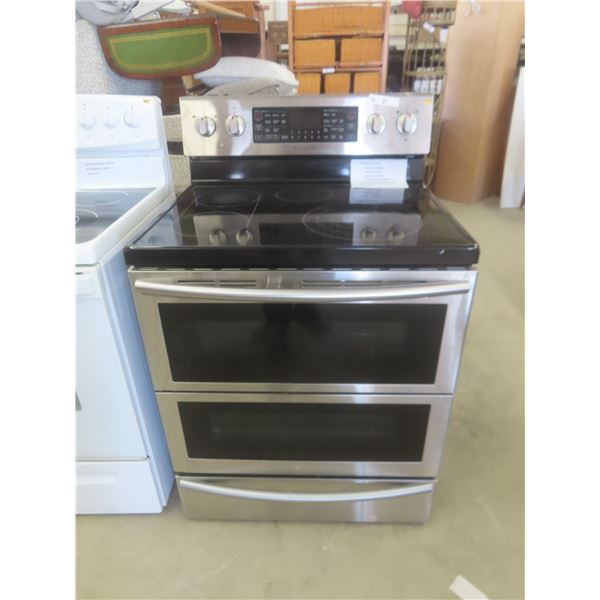 Samsung Stove Stainless- Self Cleaning, Convection, Double Oven, Warming Drawer