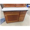 Image 5 : Oak Kitchen Housier Cabinet 71"x42"x23"