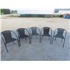 Image 1 : 5x Patio Chairs