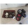 Image 1 : Wheels+ Rins for Gas Lawn Mower, Dollies + 