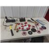 Image 2 : Power Angle Grinder, Drill Press, Vice + 