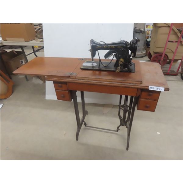 Singer Electric Sewing Machine with Cabinet
