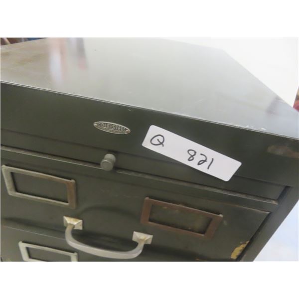 Metal Filing Cabinet 3 Drawer 28"x24"x15"