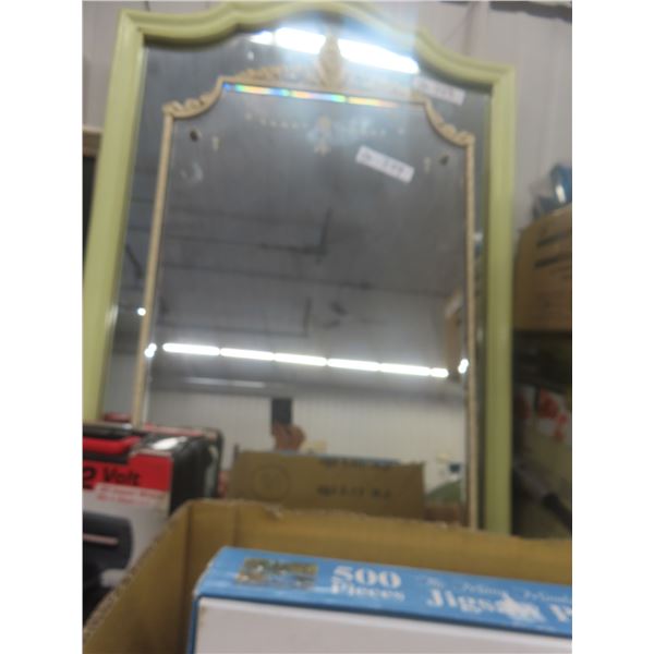 Mirror Beveled Chalkware  Frame