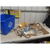 Image 1 : Trowels, Chalk line, Drywall Sander with Tub and Chip Board 