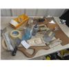 Image 2 : Trowels, Chalk line, Drywall Sander with Tub and Chip Board 