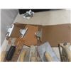 Image 3 : Trowels, Chalk line, Drywall Sander with Tub and Chip Board 