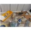 Image 4 : Trowels, Chalk line, Drywall Sander with Tub and Chip Board 