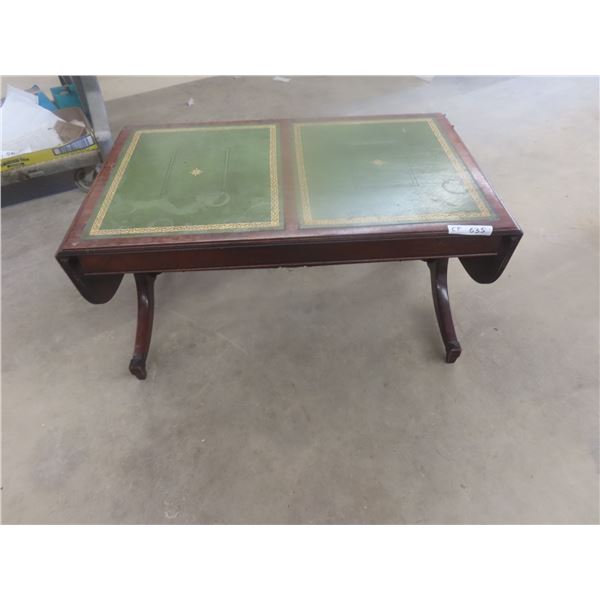 Coffee Table Original Leaf with Leather