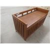 Image 2 : Oak Bench with Storage 22"x39"x18"