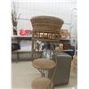 Image 2 : Wrought Iron What Not Shelf 70" Tall 13" Diameter
