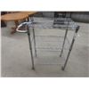 Image 1 : Rolling Stainless 3 Tier Cart 34"x24"x14"