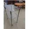 Image 2 : Rolling Stainless 3 Tier Cart 34"x24"x14"