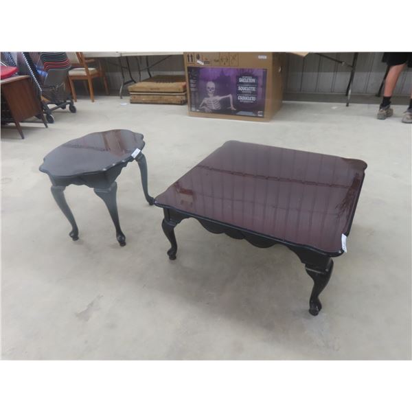 Coffee Table 16"x36"x36"+ End Table 21"x28"x22"