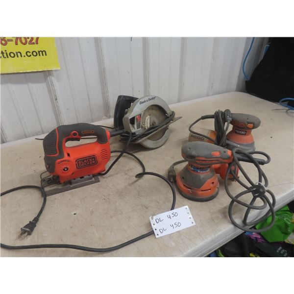 4x Black and Decker Circular Saw + Jigsaw