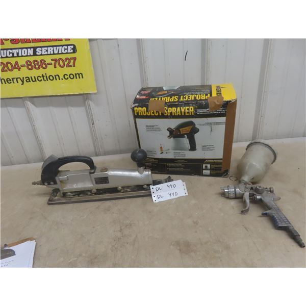 Air Straight Line Sander, Air Spray Painter