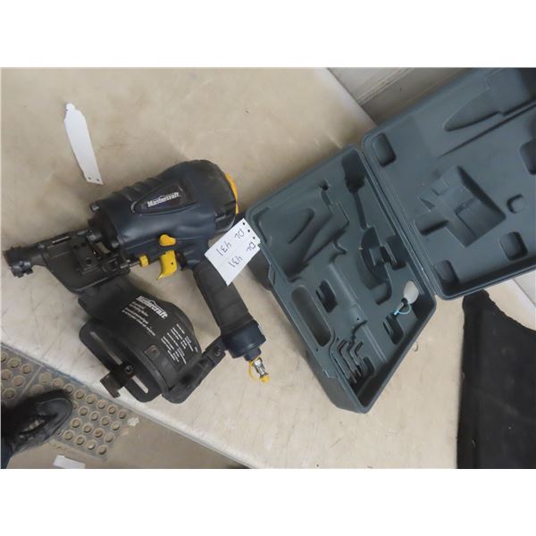 Mastercraft Aircoil Roofing Nailer with Case 