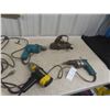 Image 1 : 4x Power Tool Ingersoll 1/2" Impact Makita Drywall  Gun + 2 Drills 