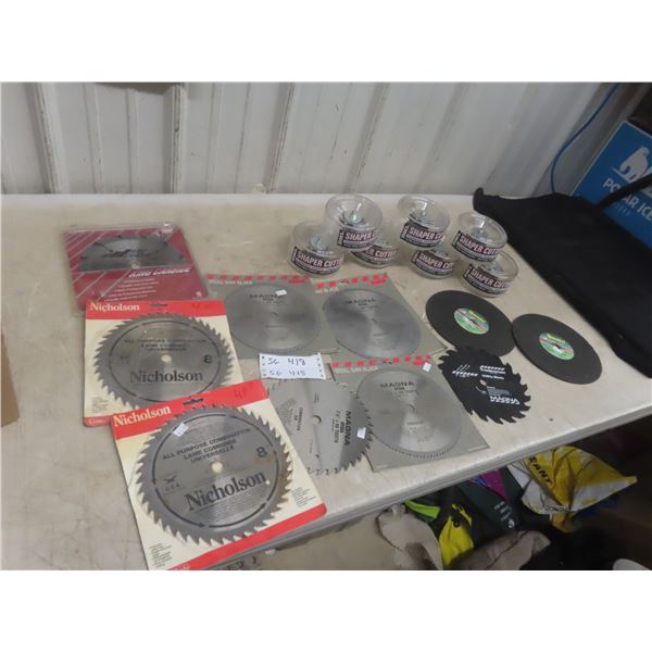 7x New Shaper Cutter, 7x New Circular Saw