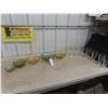 Image 1 : 8 Soda Shop Glasses + Bowls - Vintage 