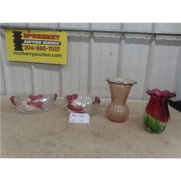 Vases + Center Piece 