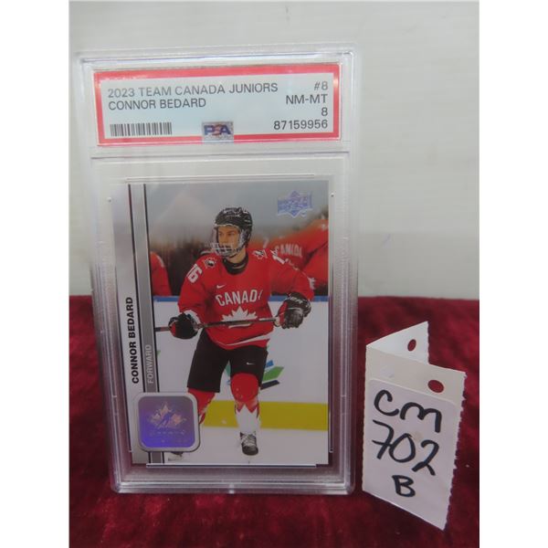Graded Connor Bedard Team Canada Card