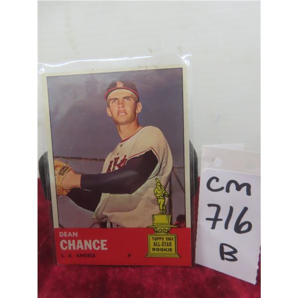 1963 Topps Dean Chance LA Angels Baseball Card