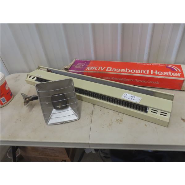 42" Baseboard Heater, Coleman Propane Heater 