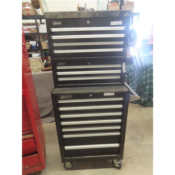 Homex 3Pc Rolling Tool Cabinet34"x27"x18'