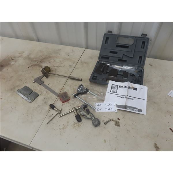 New Air Scrape Kit - Chain Break Tool, Micrometer, Measuring Tool, Pliers 