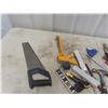 Image 7 : Carpentry Tools, Level Saw, Hammer, Utility Knifes, Pliers
