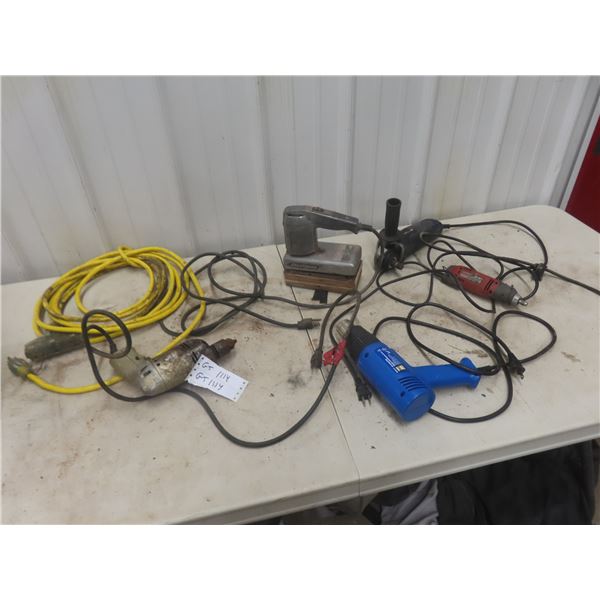 5 Power Torches, Angle Grinder, Heat Gun, Rotary Tool +