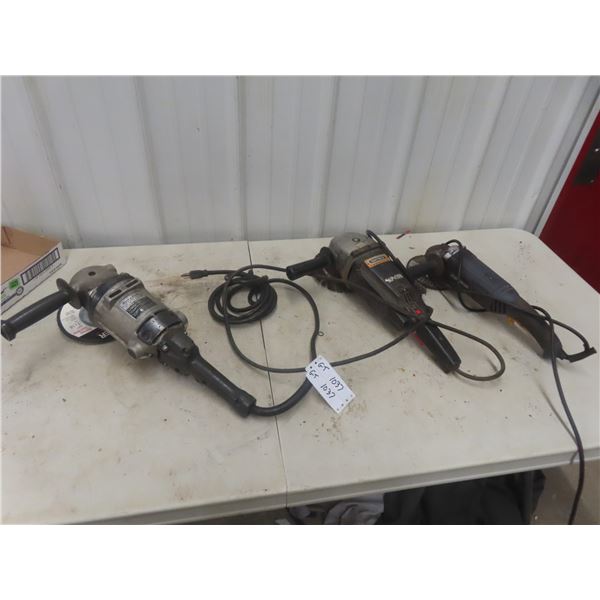Black and Deckeer Angle Grinder, Craftsman with Wire Wheel, Master Craft Angle Grinder 