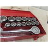 Image 2 : 3/4" Socket Set up to 2" Case, Ratchet, Strong Bar Extention