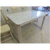 Image 3 : Marble Top Table  29 1/2"x 51"x30" + 5 Chairs 